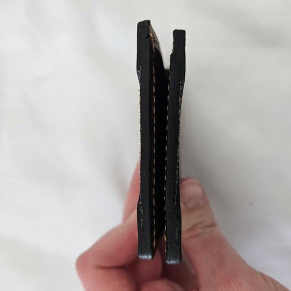 Main Street Forge Brown Leather Front Pocket Slim Bi-fold Wallet $54 Basic Mens - Picture 8 of 9